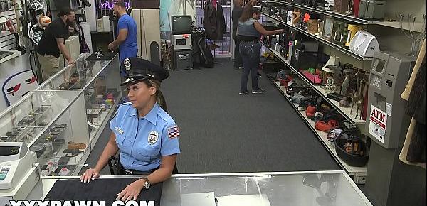 XXX PAWN - Pervy Pawn Shop Owner Fucks Latin Police Officer